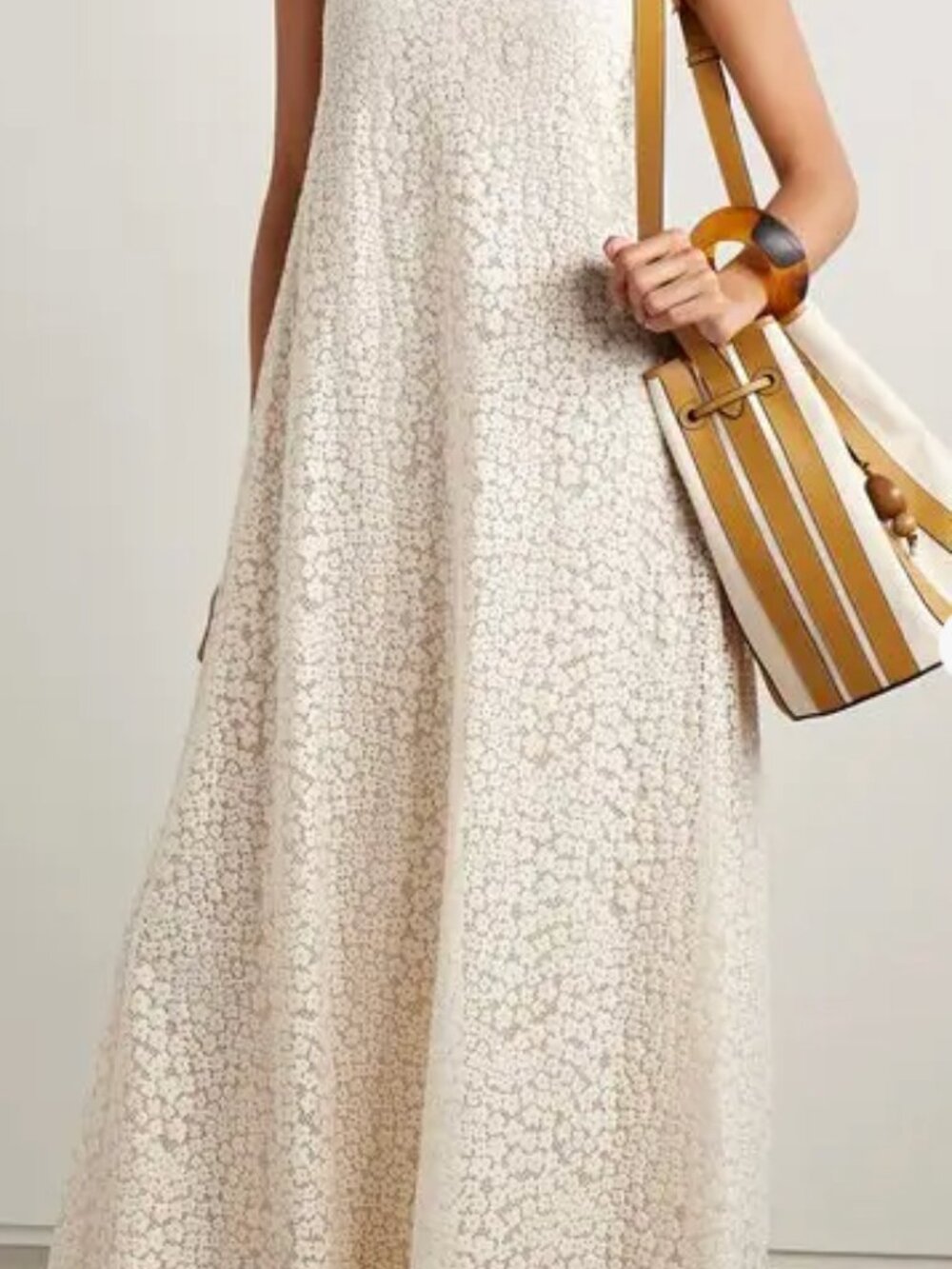 STAUD Cream DELFINA Maxi Dress - Small